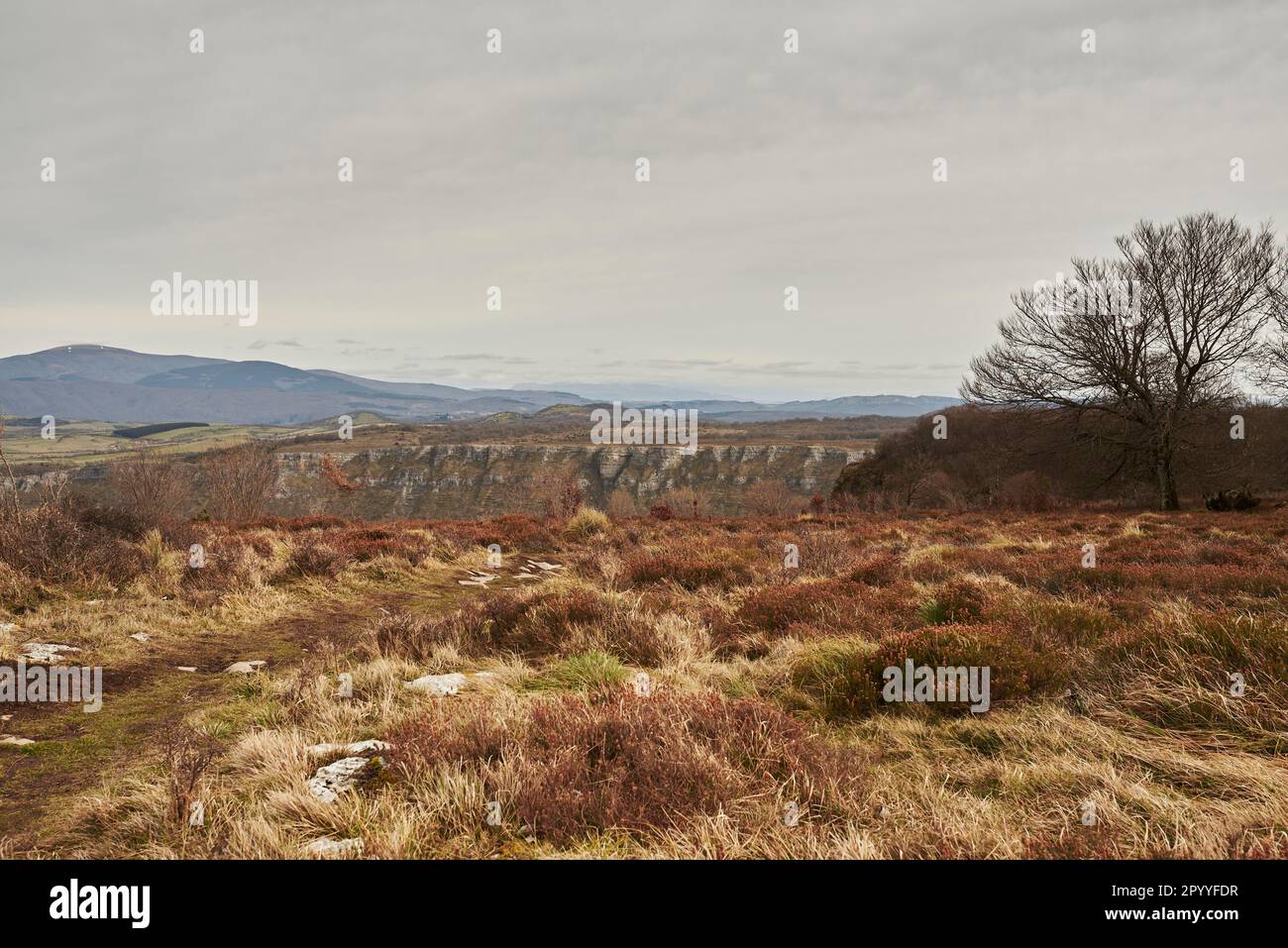 Naturpark Orduña im Baskenland Stockfoto