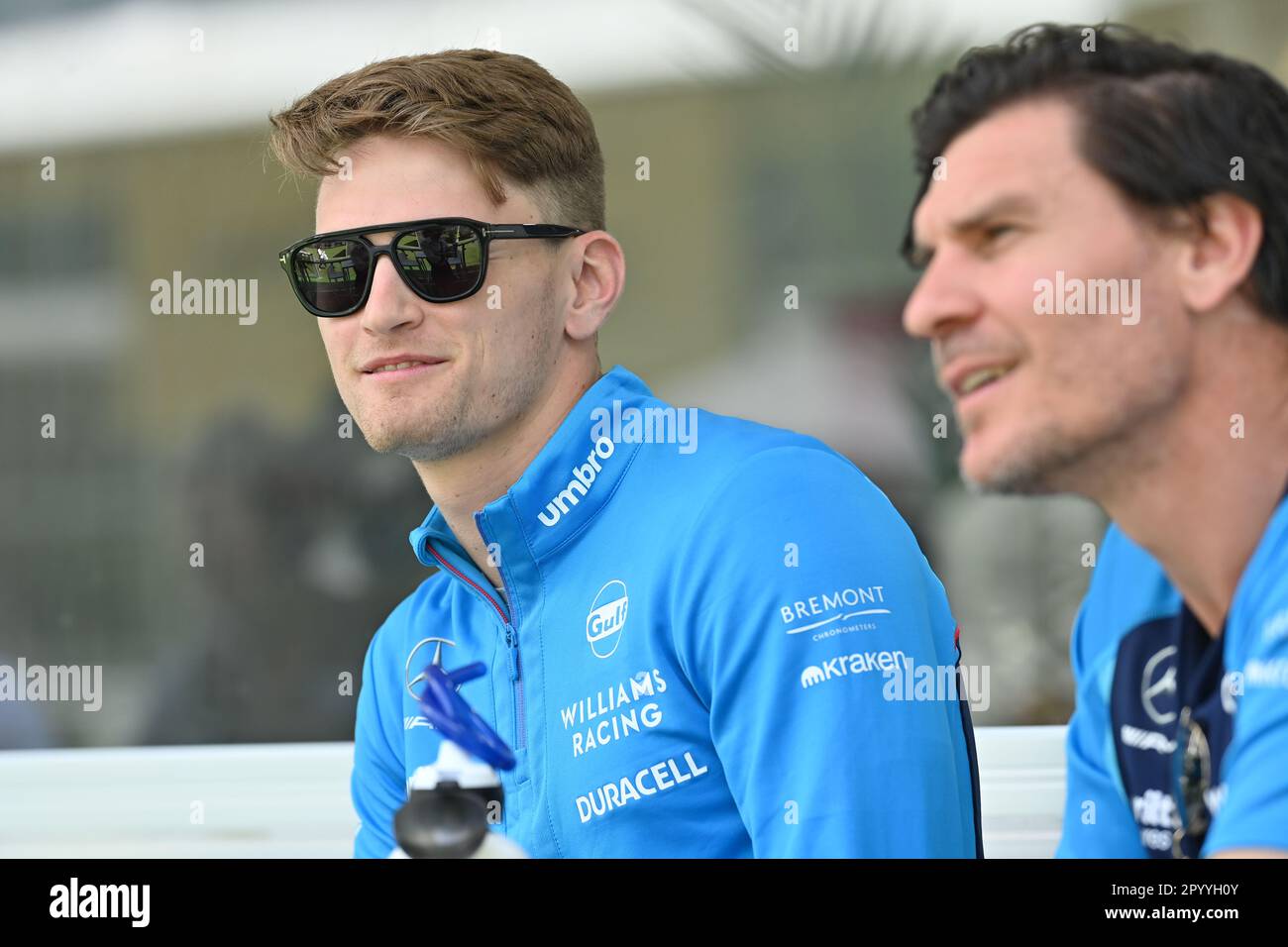 Miami, Florida, USA. , . #2, Logan SarSergeant, USA, Team Williams F1, Bild mit Haftpflichtversicherung, Copyright Paolo PEDICELLI/ATP Images (PEDICELLI Paolo/ATP/SPP). Nachlass: SPP Sport Press Photo. Alamy Live News Stockfoto