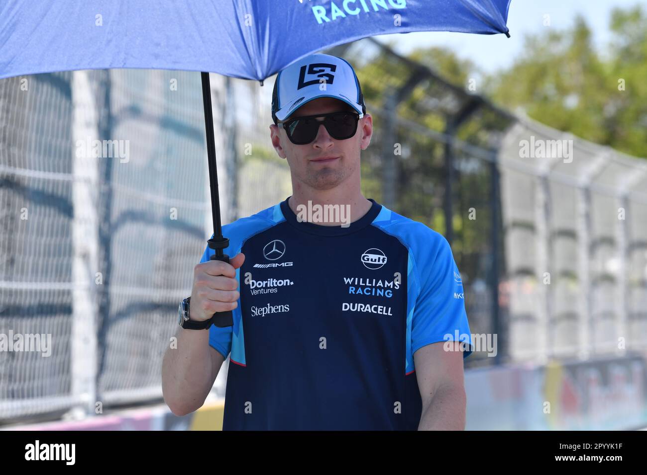 Miami, USA. 04. Mai 2023. MIAMI, Florida, USA am 04. Mai 2023; Track Walk #2, Logan SarSergeant, USA, Team Williams F1, Gebührenpflichtiges Bild, Copyright Paolo PEDICELLI/ATP Images (PEDICELLI Paolo/ATP/SPP) Guthaben: SPP Sport Press Photo. Alamy Live News Stockfoto