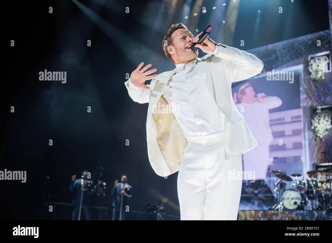 Manchester, Großbritannien. 05. Mai 2023 Olly Murs tritt in der AO Arena in Manchester auf seiner „Heirate mich“-Tour auf. 2023-05-05. Kredit: Gary Mather/Alamy Live News Stockfoto