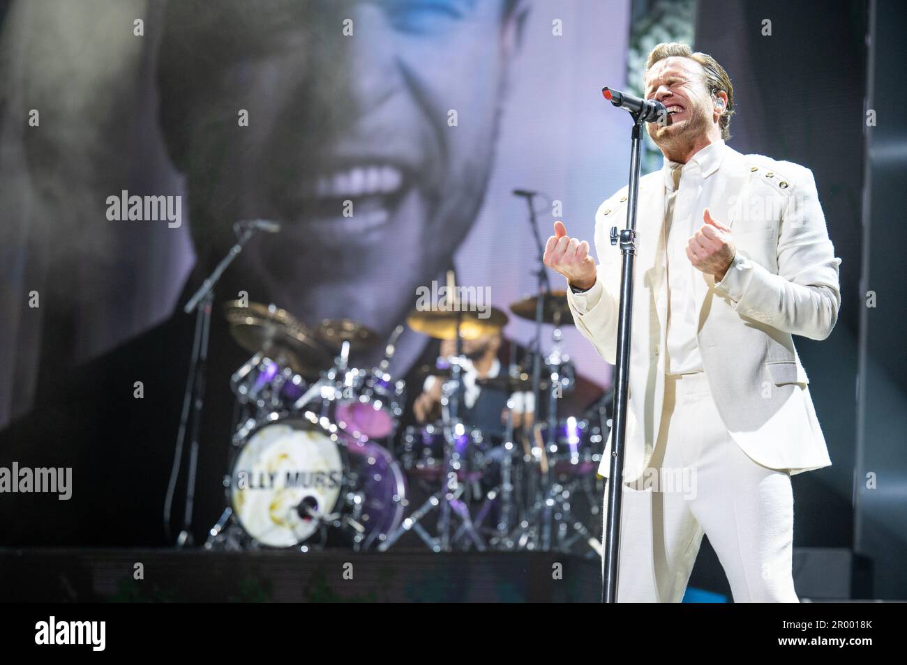 Manchester, Großbritannien. 05. Mai 2023 Olly Murs tritt in der AO Arena in Manchester auf seiner „Heirate mich“-Tour auf. 2023-05-05. Kredit: Gary Mather/Alamy Live News Stockfoto