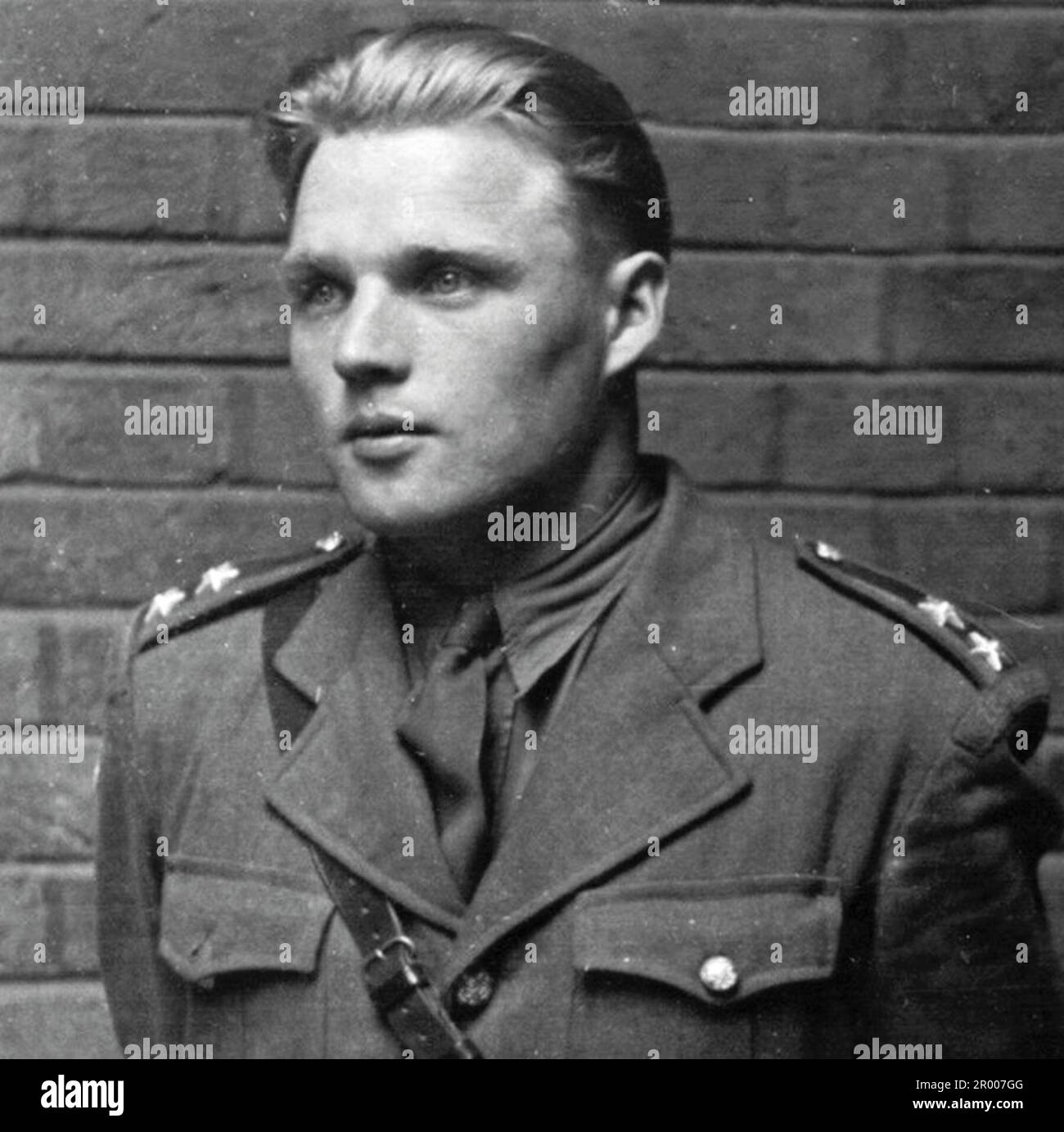 Josef Valčík, einer der Attentäter von Reinhard Heydrich, im Vereinigten Königreich während seiner Ausbildung für seine Rolle bei der Operation Anthropoid. Stockfoto