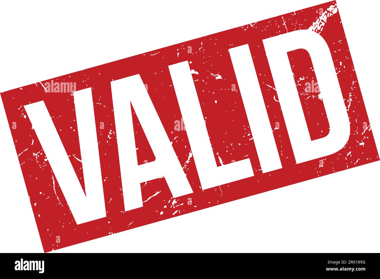 Gültiger Gummistempel. Rot Gültige Gummi Grunge Stempel Siegel Vektor Illustration - Vektor Stock Vektor