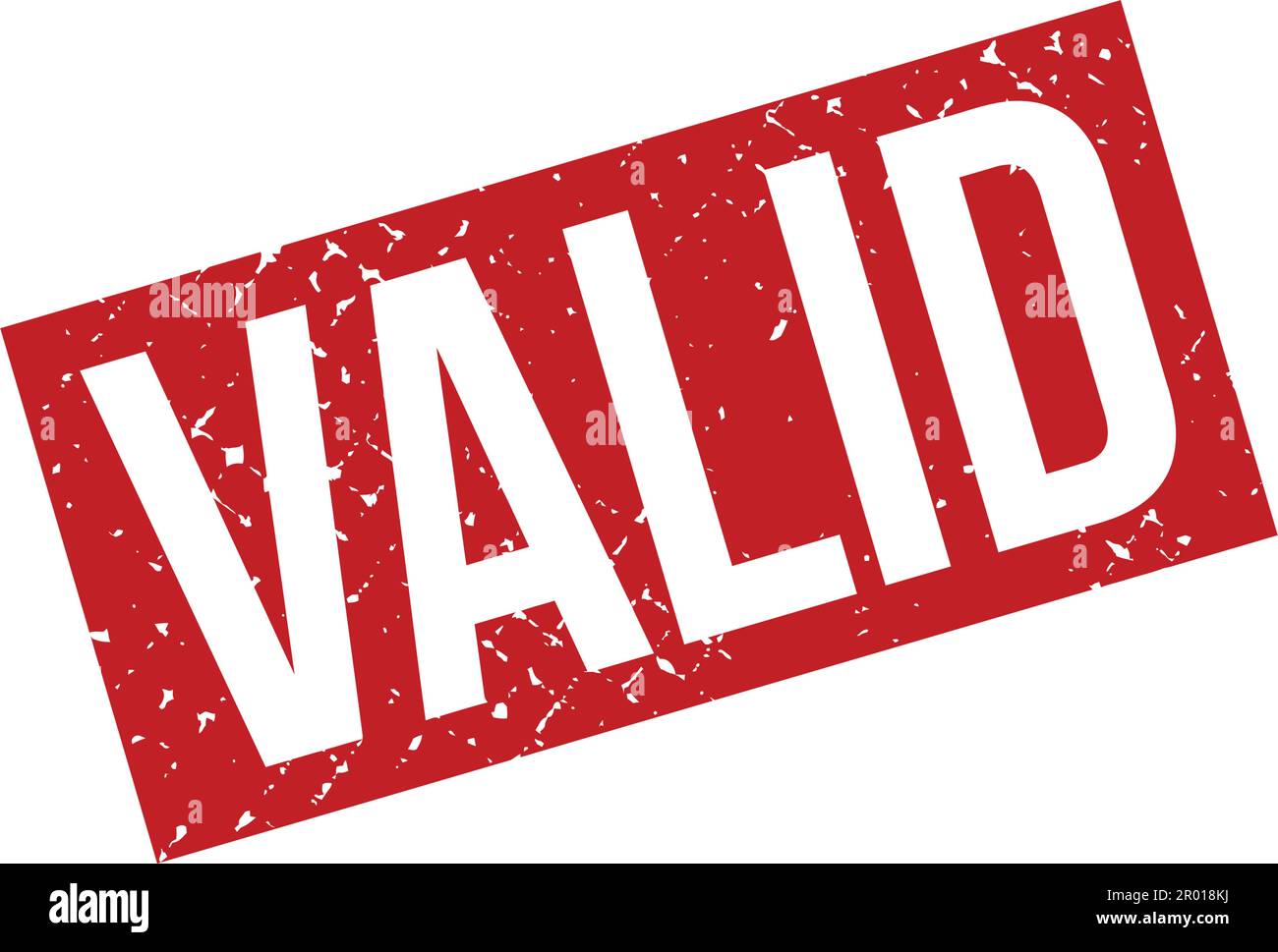 Gültiger Gummistempel. Rot Gültige Gummi Grunge Stempel Siegel Vektor Illustration - Vektor Stock Vektor