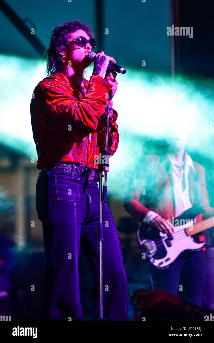 Redondo Beach, Kalifornien, 5. Mai 2023 - Baby Jake tritt auf der Bühne beim Beachlife Festival 2023 auf. Foto: Ken Howard/Alamy Stockfoto