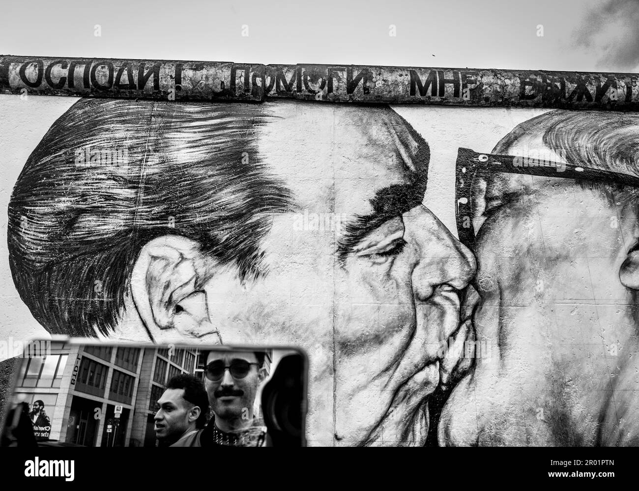 Berliner Mauer, Bundesrepublik Deutschland. Stockfoto