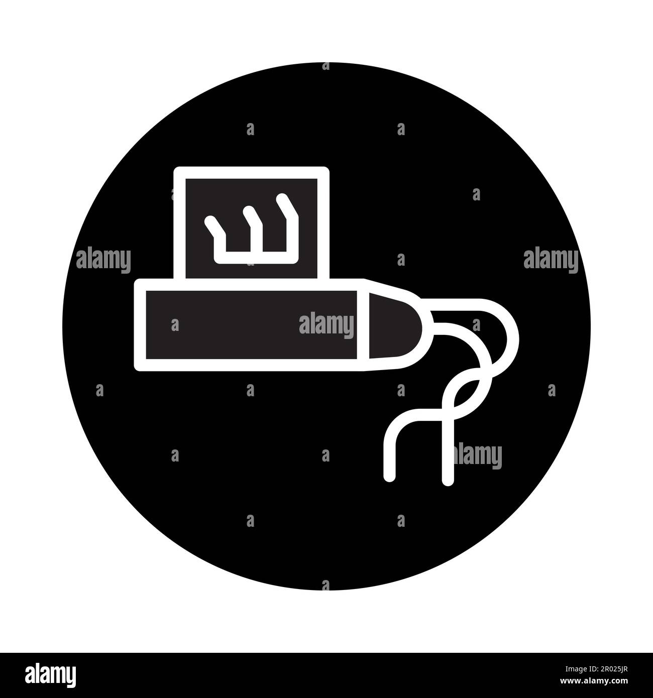 Farbsymbol für Tefillin-Linie. Isoliertes Vektorelement. Skizzieren Sie das Piktogramm für Webseite, mobile App, Promo Stock Vektor