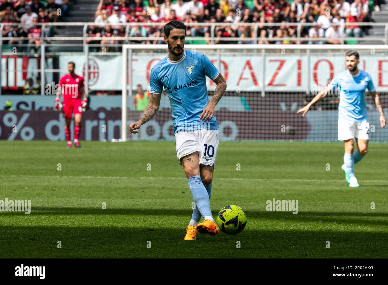 Mailand, Italien - Mai 6 2023 - Mailand vs Lazio Serie A - luis alberto lazio Credit: Kines Milano/Alamy Live News Stockfoto