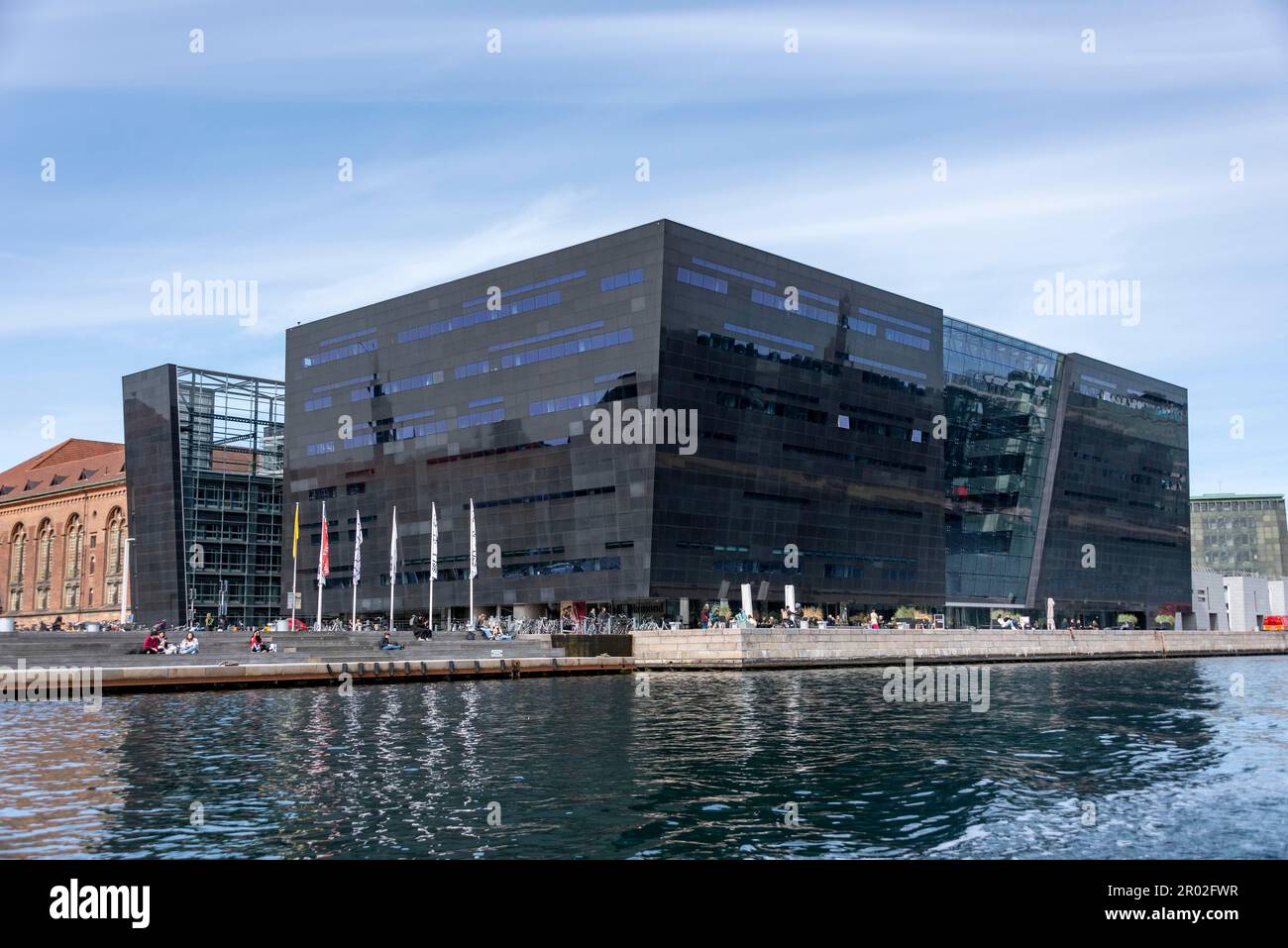 Black Diamond Building, moderne Erweiterung der Königlichen Bibliothek, Kopenhagen, Dänemark Stockfoto