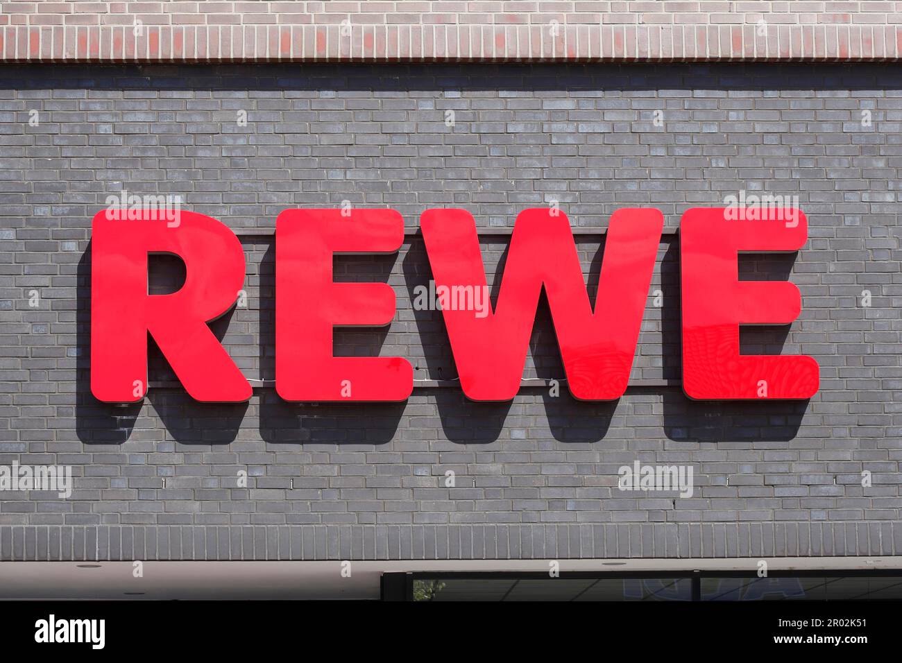 REWE Marken-Discount, Logo, Deutschland Stockfoto