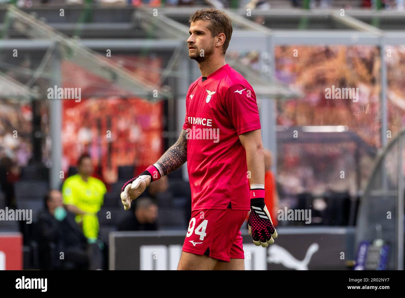 Serie A Fußballspiel zwischen AC Mailand und SS Lazio im Giuseppe Meazza Stadion in San Siro in Mailand, Italien, am 6 2023. Mai Stockfoto