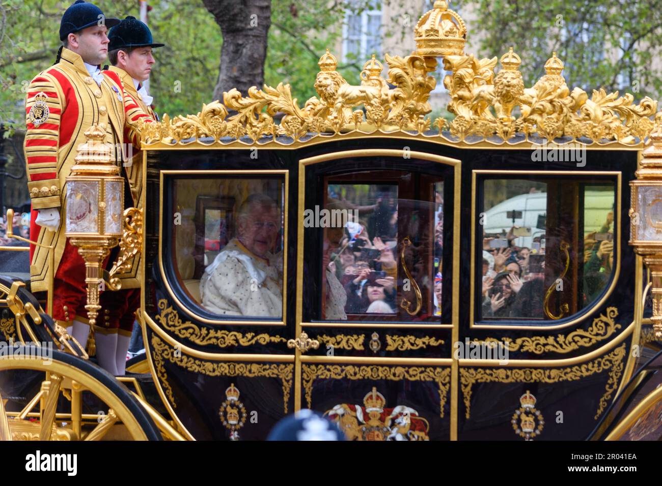 London, UK, 6. Mai 2023, The Coronation of King Charles III. Findet in Westminster Abbey statt, Andrew Lalchan Photography/Alamy Live News Stockfoto