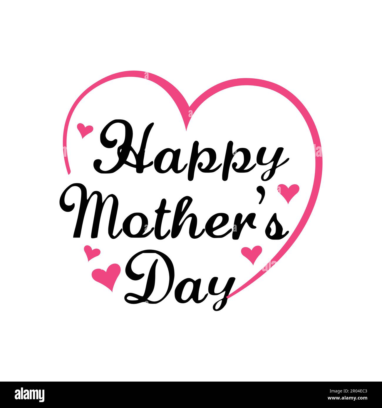 Happy Mütters Day Typographie Vektordarstellung. Fröhlicher Muttertag modernes Kalligraphisches Hintergrundvektorbild Stock Vektor