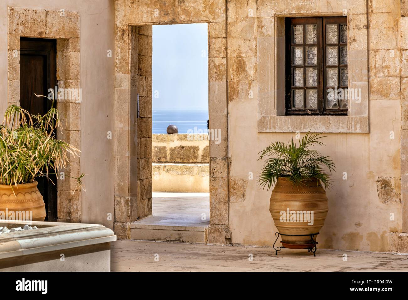 Kloster Gonia Odigitria, Kloster unserer Lieben Frau von Gonia, Kreta, Griechenland Stockfoto