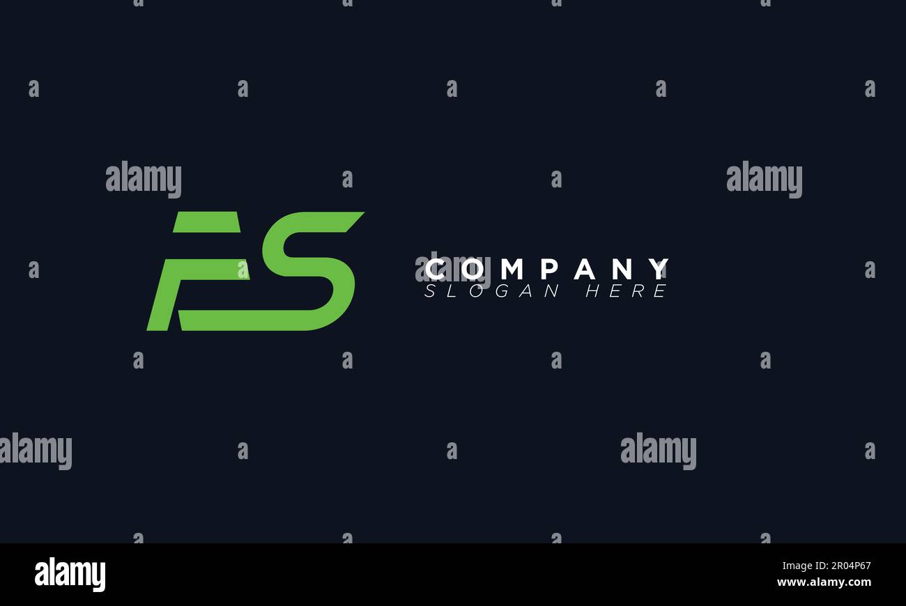 FS Alphabet Buchstaben Initialen Monogramm Logo Stock Vektor