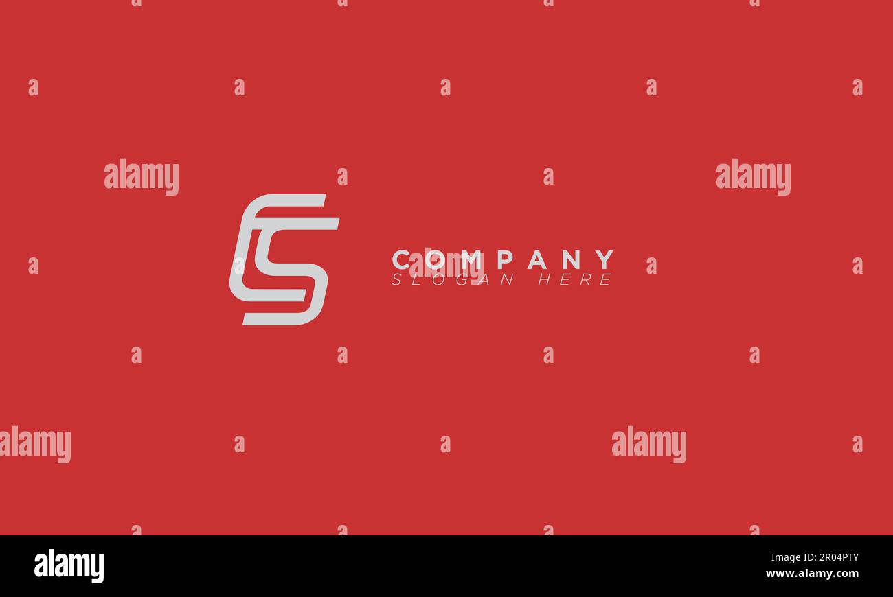 CS Alphabet Buchstaben Initialen Monogramm Logo Stock Vektor