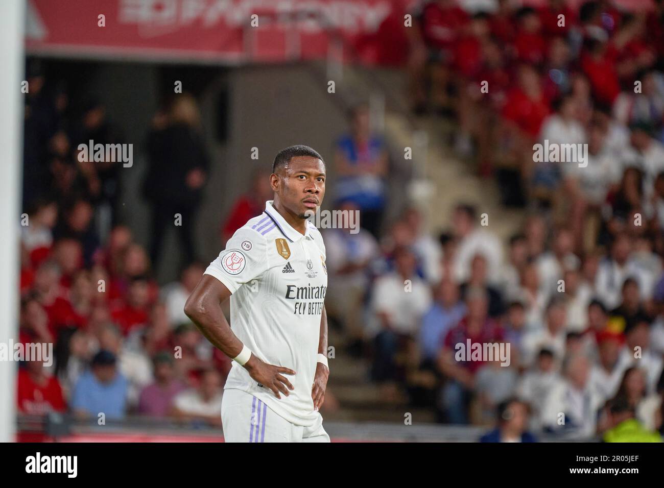 Sevilla, Spanien. 06. Mai 2023. David Alaba von Real Madrid CF, gesehen während des Finales der Copa del Rey zwischen Real Madrid CF und CA Osasuna im Olympiastadion La Cartuja. (Endergebnisse; Real Madrid CF 2:1 CA Osasuna). Kredit: SOPA Images Limited/Alamy Live News Stockfoto