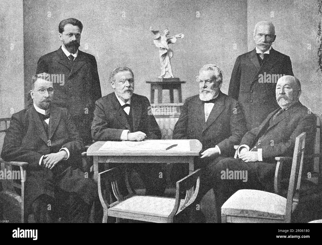 Rat der Praktischen Akademie der Handelswissenschaften Moskaus und Direktor der Akademie Reformatsky Alexander Nikolajewitsch. Foto von 1910. Stockfoto