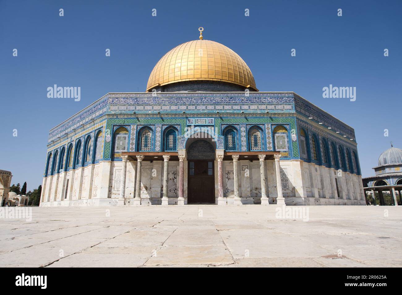 Imposante al-Aqsa-Moschee auf dem Tempelberg in Jerusalem, Israel und Palästina Stockfoto