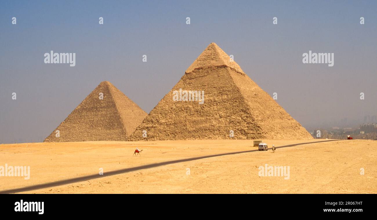 Die Pyramide von Gizeh in Ägypten ist die Heimat der Großen Pyramide