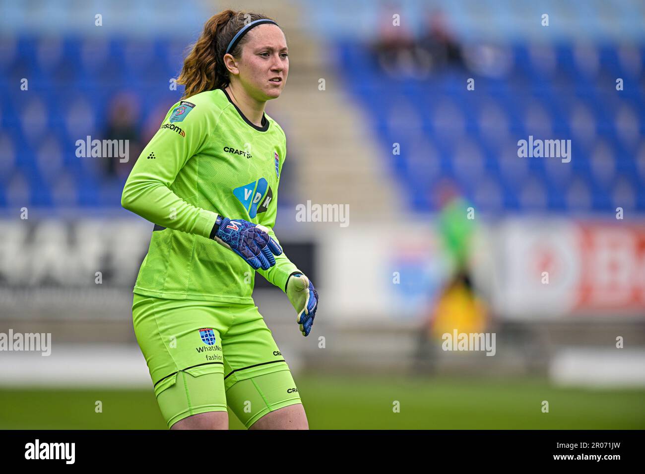 Zwolle, Niederlande. 07. Mai 2023. ZWOLLE, NIEDERLANDE - MAI 7: Torhüterin Tess van der Flier von PEC Zwolle während des niederländischen Spiels Azerion Eredivisie Vrouwen zwischen PEC Zwolle und Ajax im MAC3PARK. Stadion am 7. Mai 2023 in Zwolle, Niederlande (Foto von Jan Mulder/Orange Pictures) Guthaben: Orange Pics BV/Alamy Live News Stockfoto