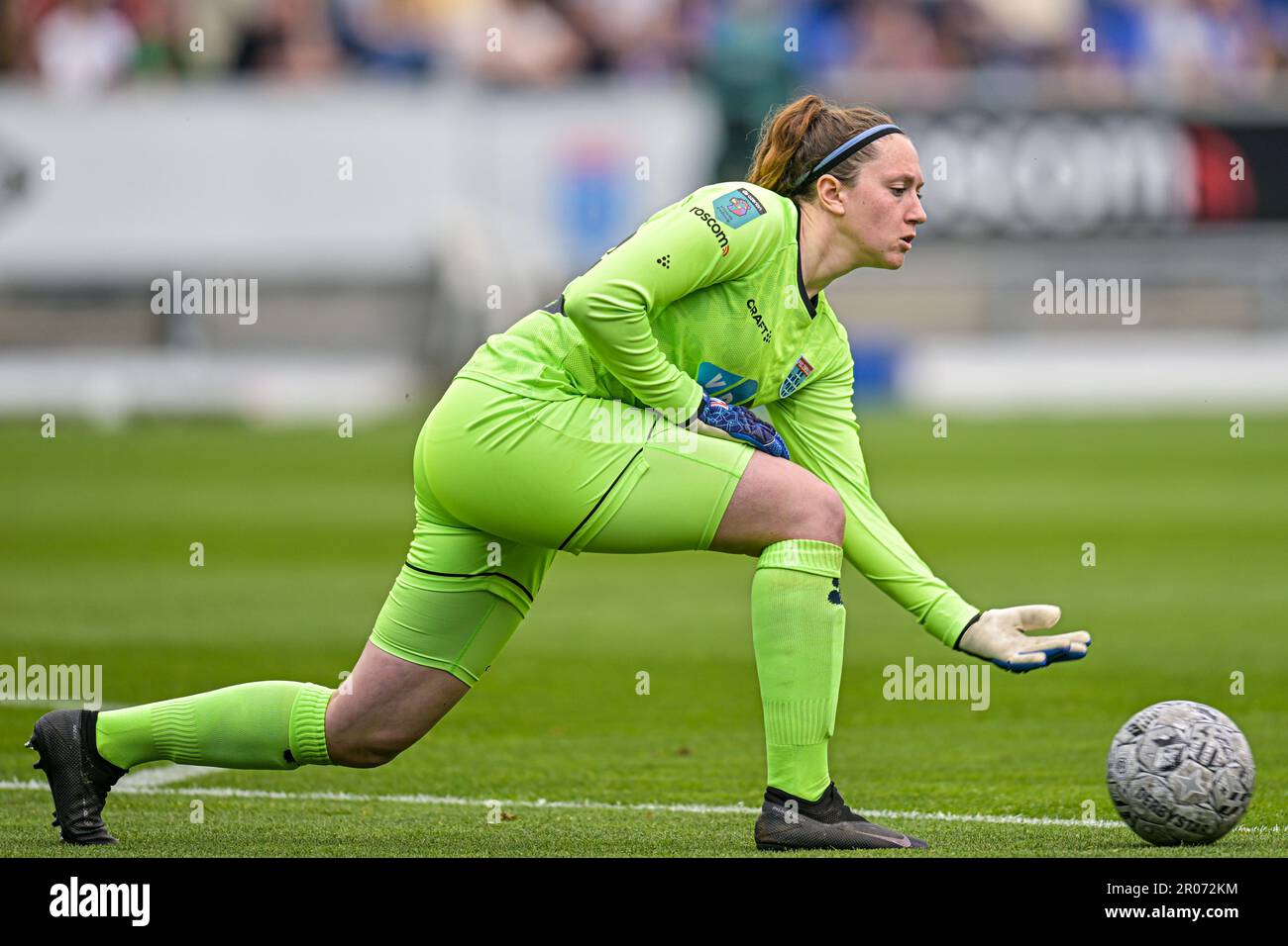 Zwolle, Niederlande. 07. Mai 2023. ZWOLLE, NIEDERLANDE - MAI 7: Torhüterin Tess van der Flier von PEC Zwolle während des niederländischen Spiels Azerion Eredivisie Vrouwen zwischen PEC Zwolle und Ajax im MAC3PARK. Stadion am 7. Mai 2023 in Zwolle, Niederlande (Foto von Jan Mulder/Orange Pictures) Guthaben: Orange Pics BV/Alamy Live News Stockfoto