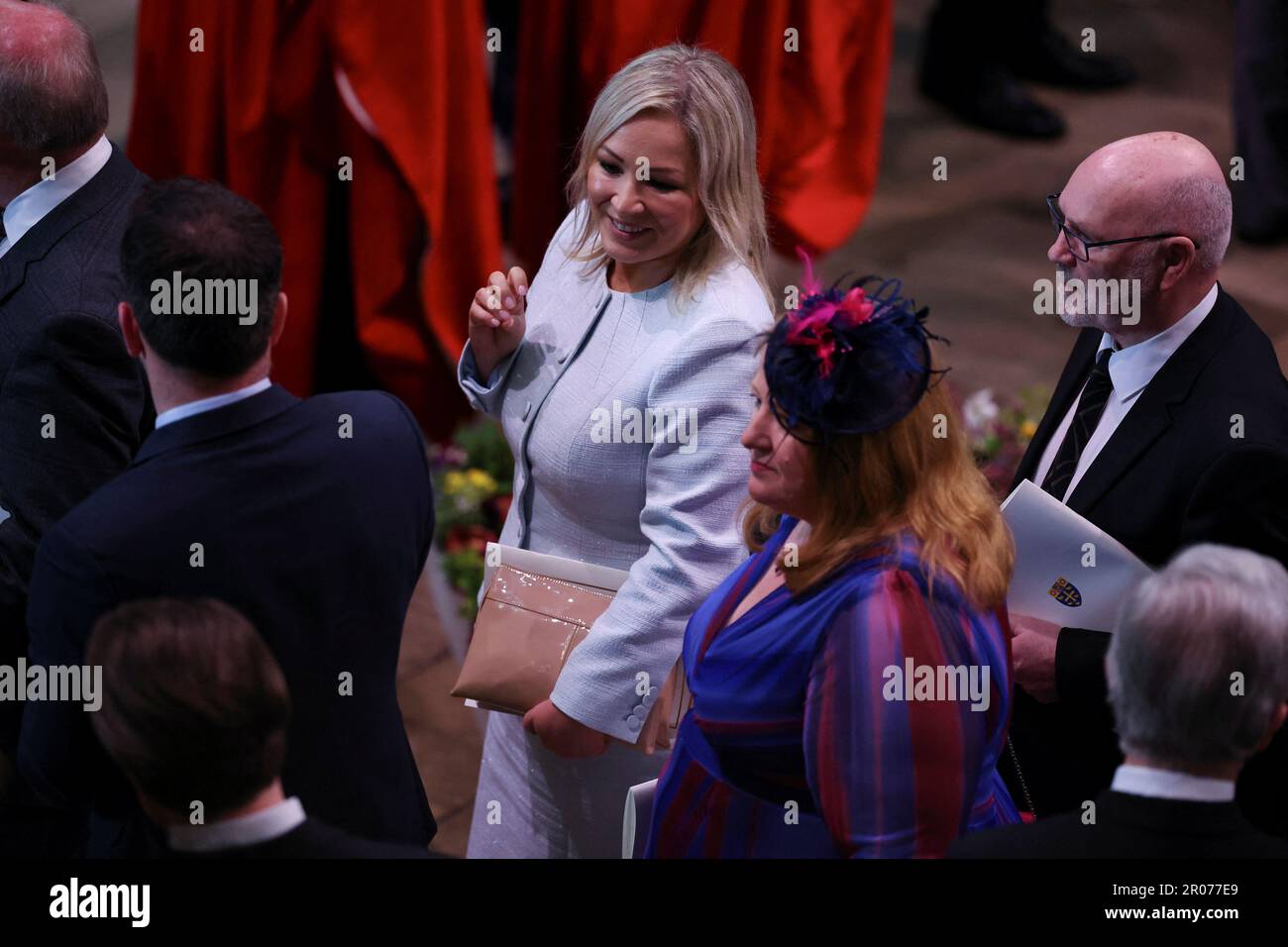 Michelle O'Neill startet nach der Krönung von König Karl III. Und Königin Camilla in Westminster Abbey, London. Foto: Samstag, 6. Mai 2023. Stockfoto