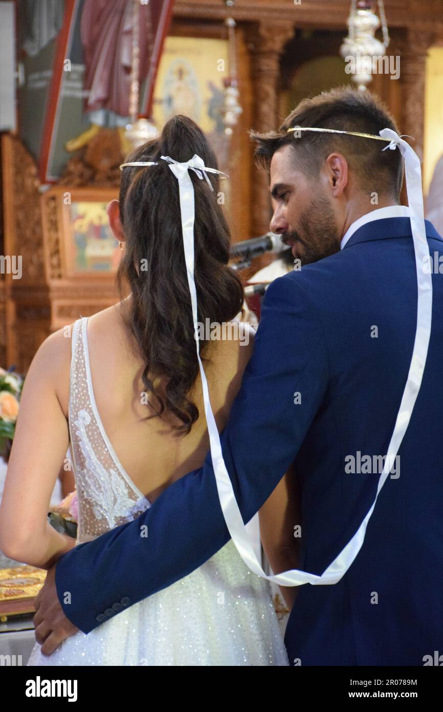 griechische Hochzeitszeremonie Stockfoto