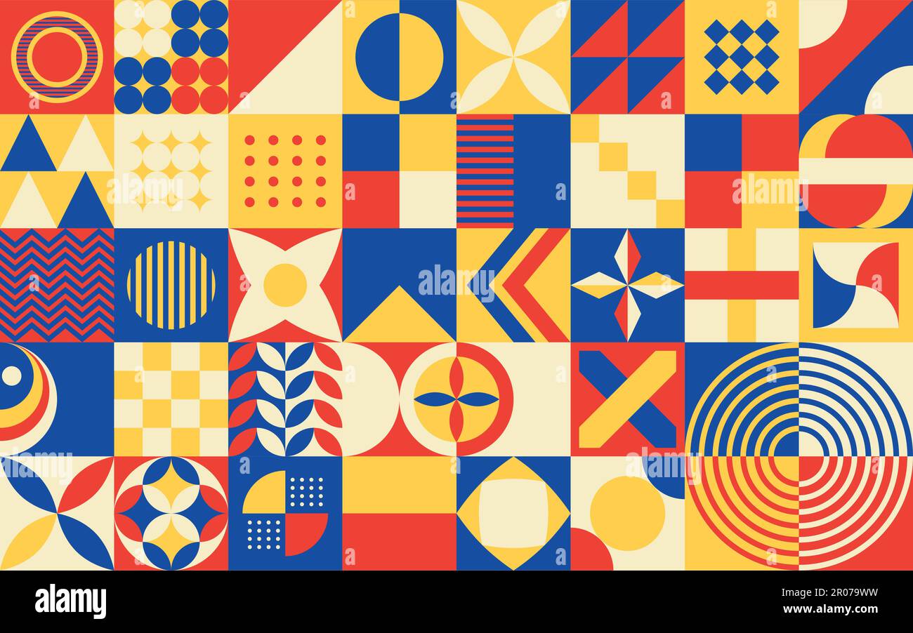 National Caribbean American Heritage Month Vector Illustration. Junibewusstsein und -Feier. Neo Geometrisches Muster Konzept abstraktes Grafikdesign. Stock Vektor