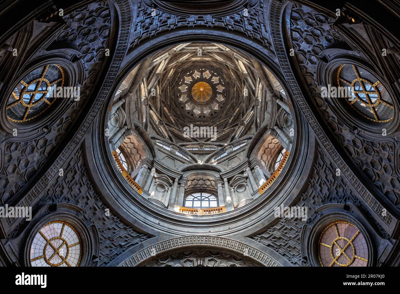 Guarinis Kuppel auf der Capella della Sindone im Palazzo reale in Turin