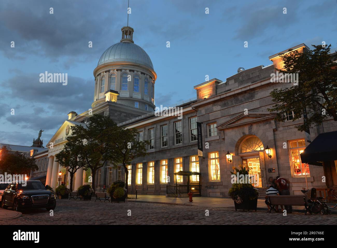 Bonsecours Markt, Rue Saint-Paul, Montreal, Quebec, Kanada Stockfoto