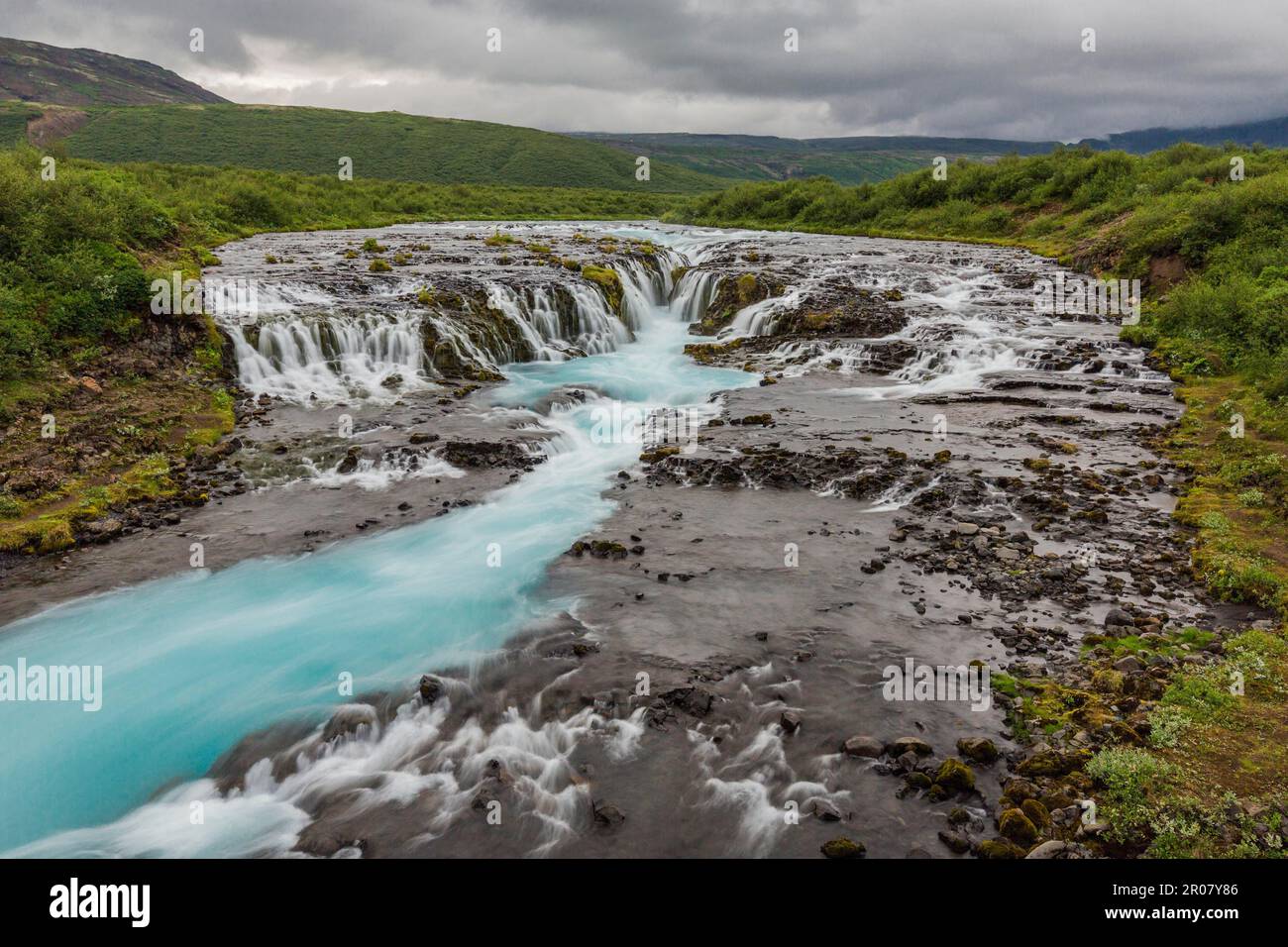 Bruarfoss, Island Stockfoto