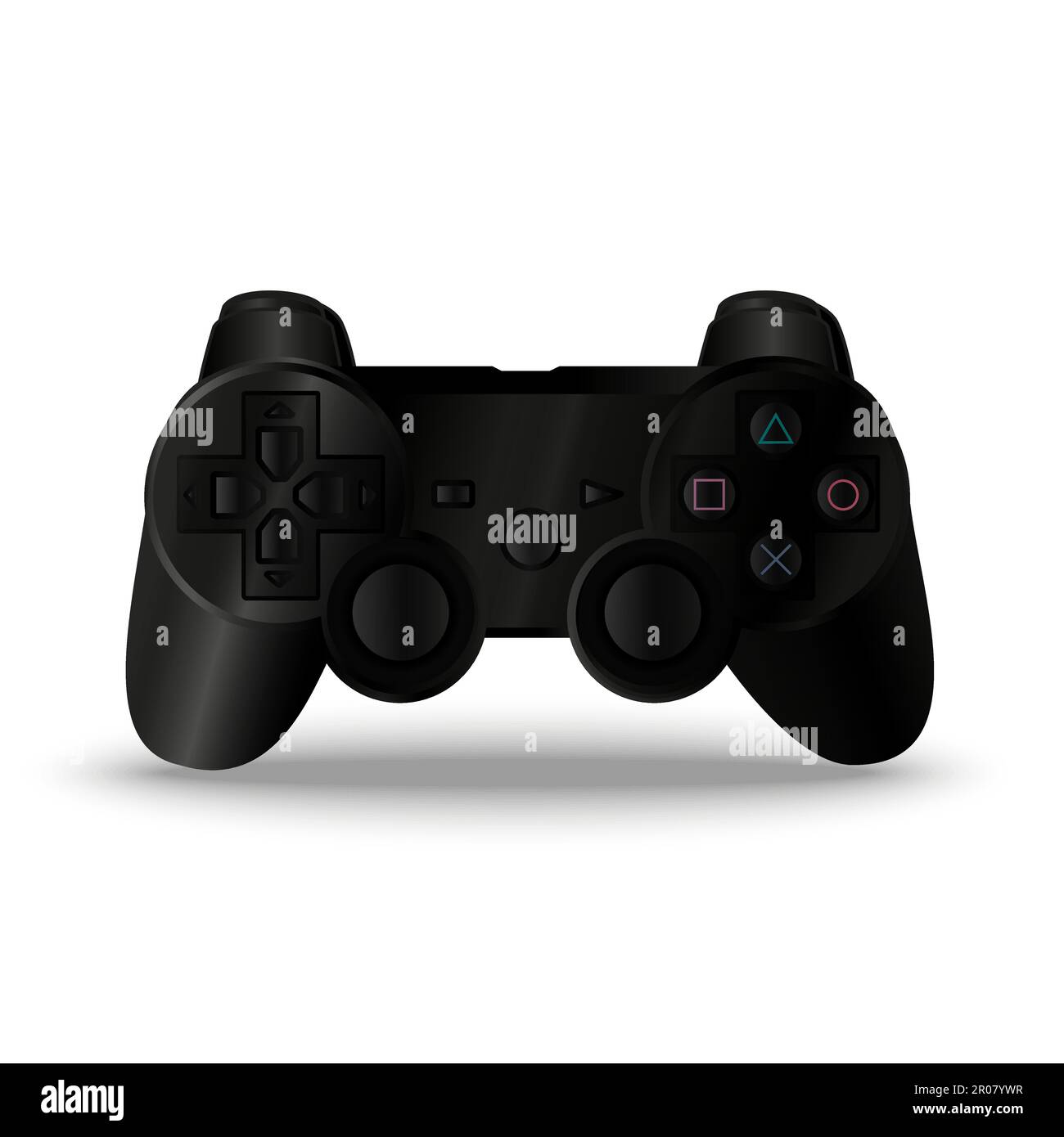 Game-Controller und Joystick Spielkonsole, gamepad Stock Vektor