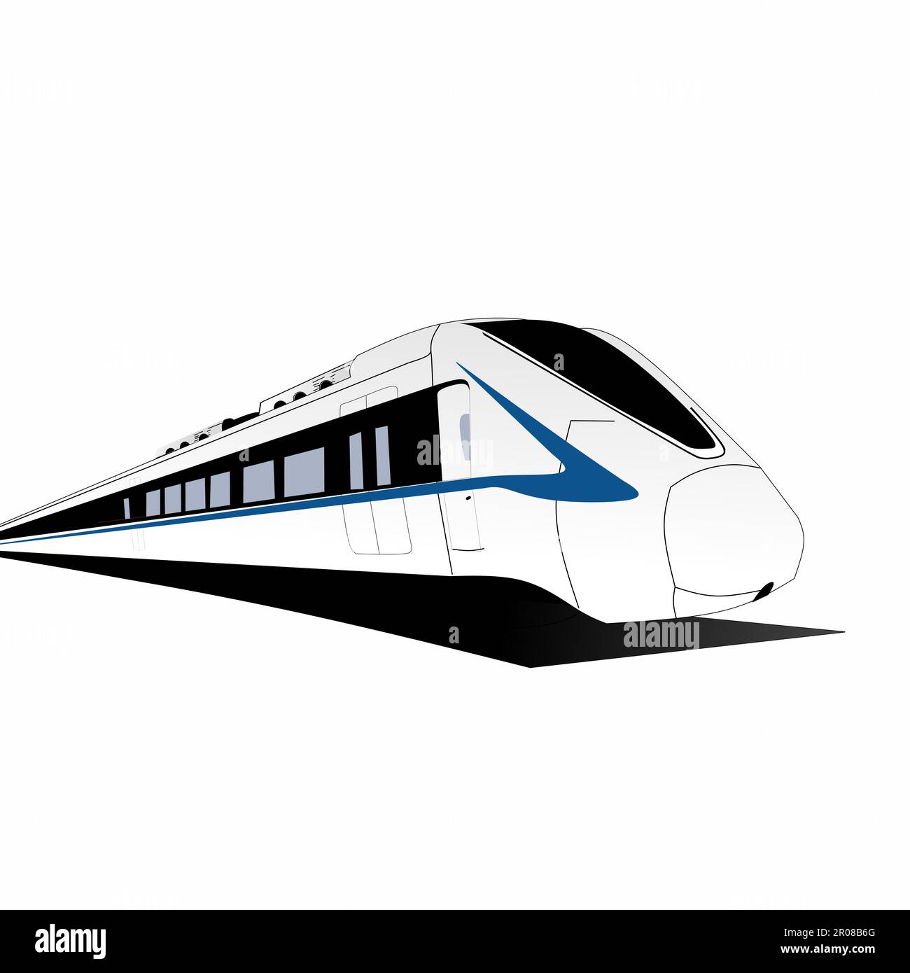 Modell des Vande Bharat Express Train Stockfoto