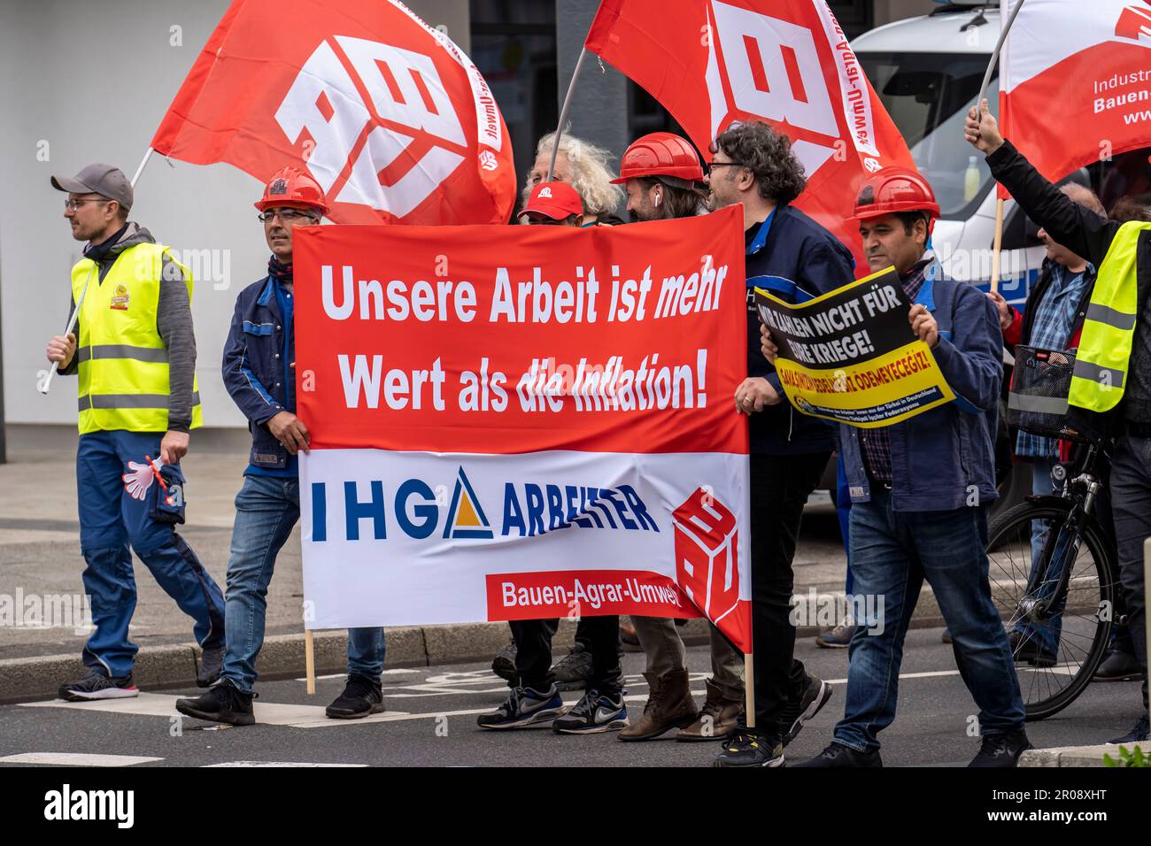 Demonstration der Solidaritätsallianz im Herbst gegen die Folgen der Inflation und der hohen Energiepreise für die Bürger, organisiert von einer Allianz o Stockfoto