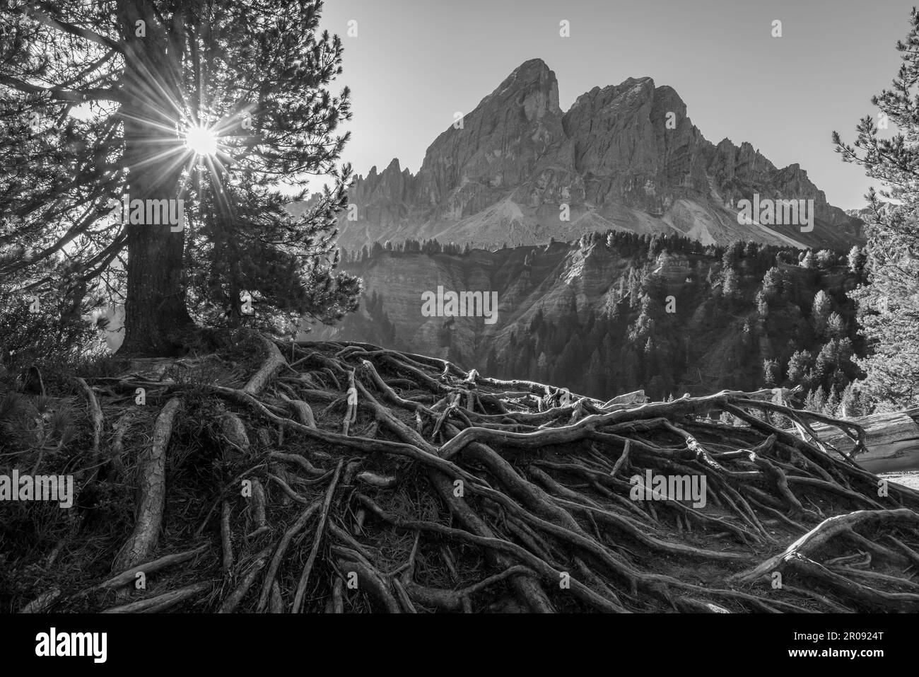 Peitlerkofel, Dolomiti bei San Martin De Tor, Südtirol, Italien Stockfoto