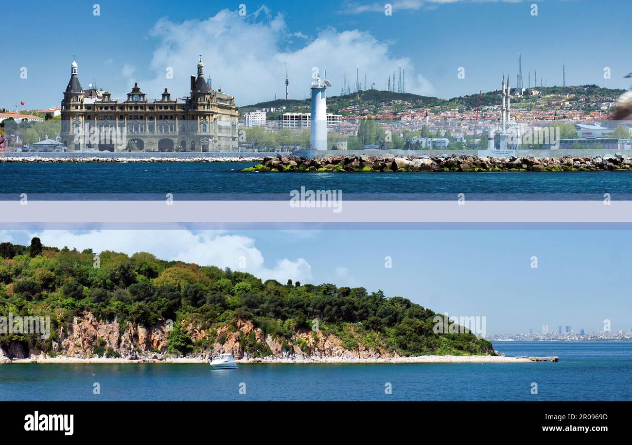 Buyukada, eine der Prinzessinseln (Adalar), Marmarameer, Istanbul, Türkei Stockfoto