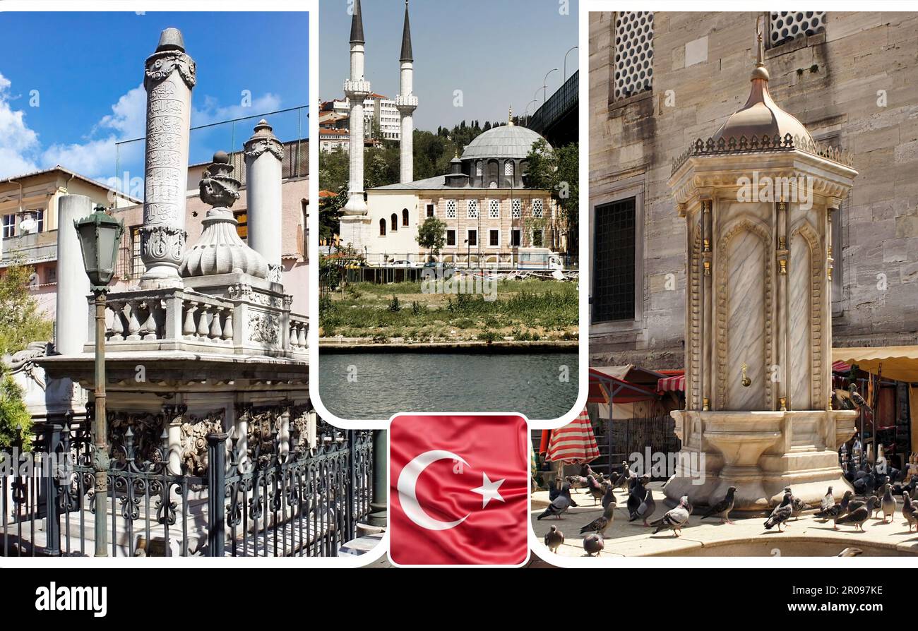 Historische Stadt Istanbul Kulturelle und wirtschaftliche Hauptstadt der türkei, reich an Geschichte und Denkmälern Stockfoto