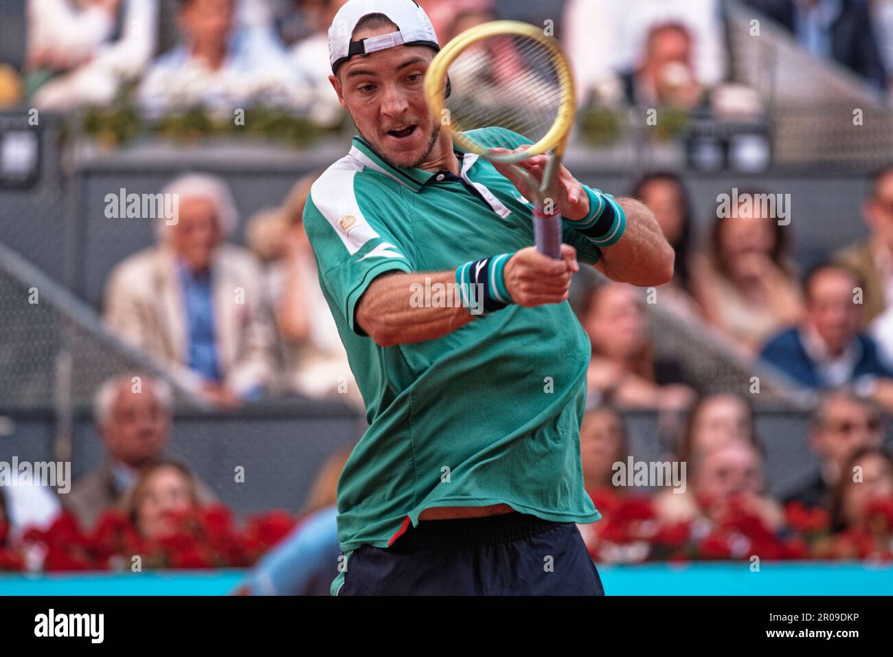 Madrid, Spanien. 07. Mai 2023. Tennis: Mutua Madrid Open Tennisturnier - Madrid, Singles, Männer, ATP-Finale: Carlos Alcaraz (ESP) V Jan-Lennard Struff (GER). Kredit: EnriquePSans/Alamy Live News Stockfoto