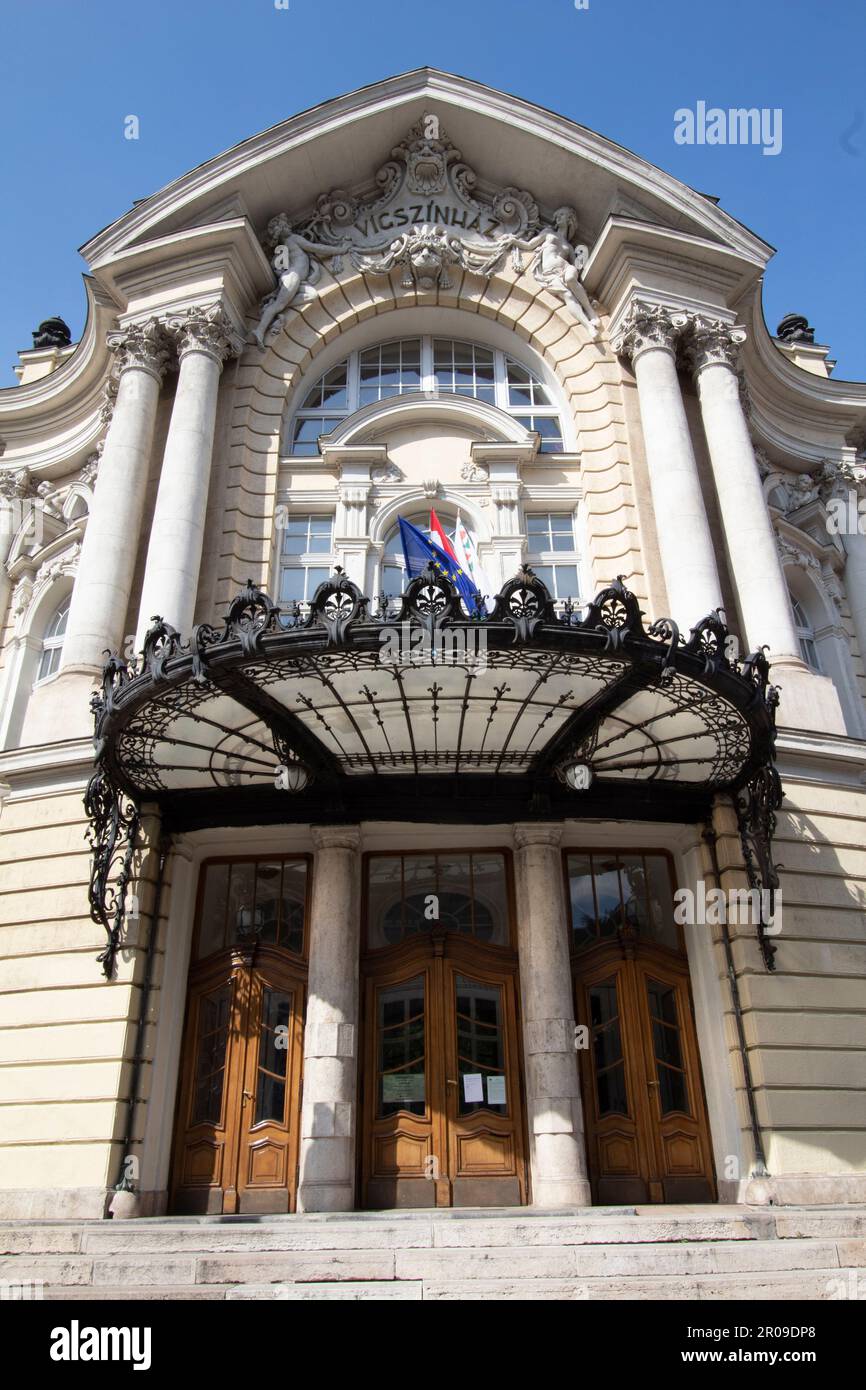 Das Comedy-Theater von Budapest - Vígszínház - Szent-István-Straße 14 Ungarn Stockfoto