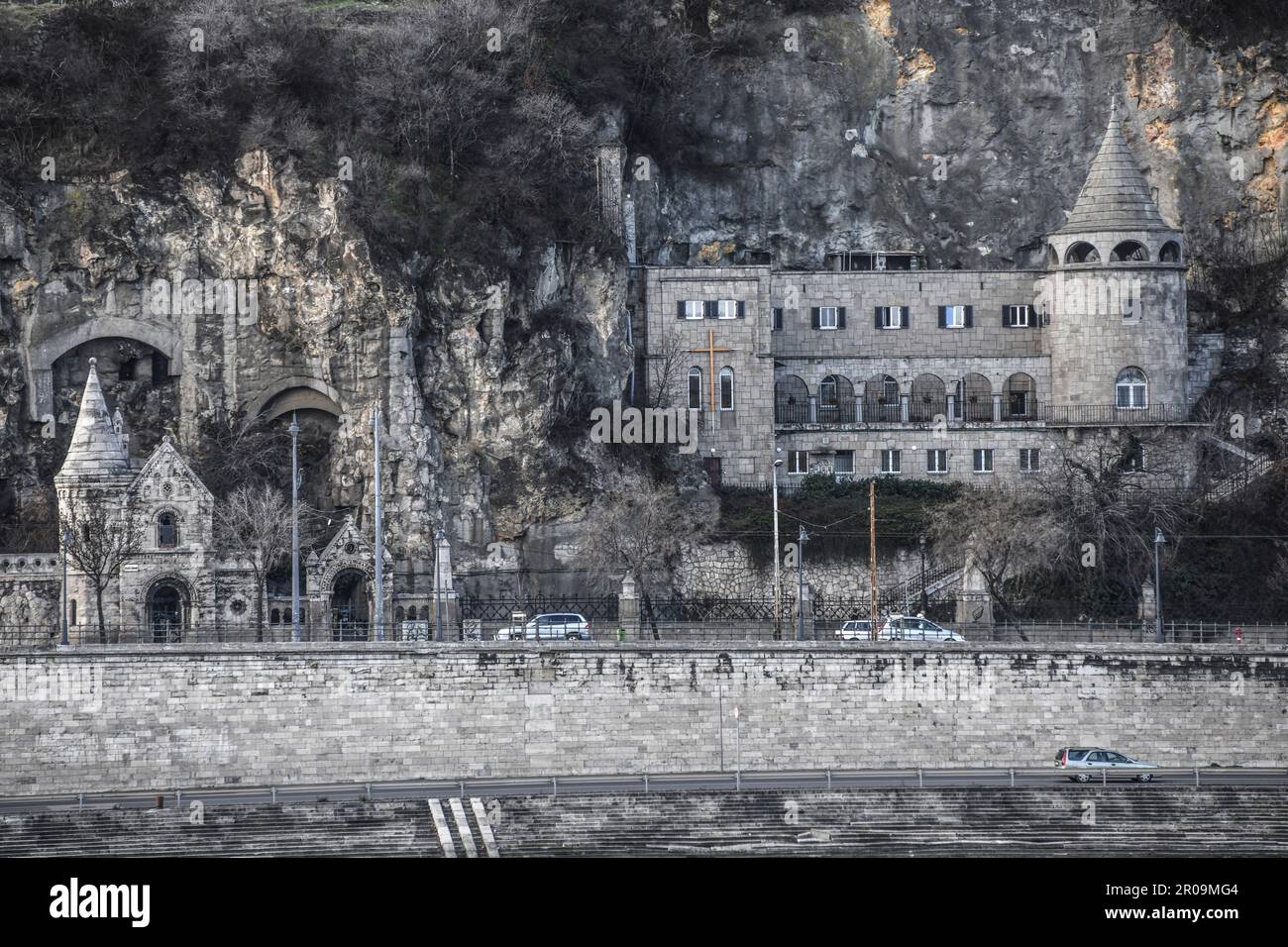 Gellert Hill Cave Church, Budapest. Ungarn Stockfoto