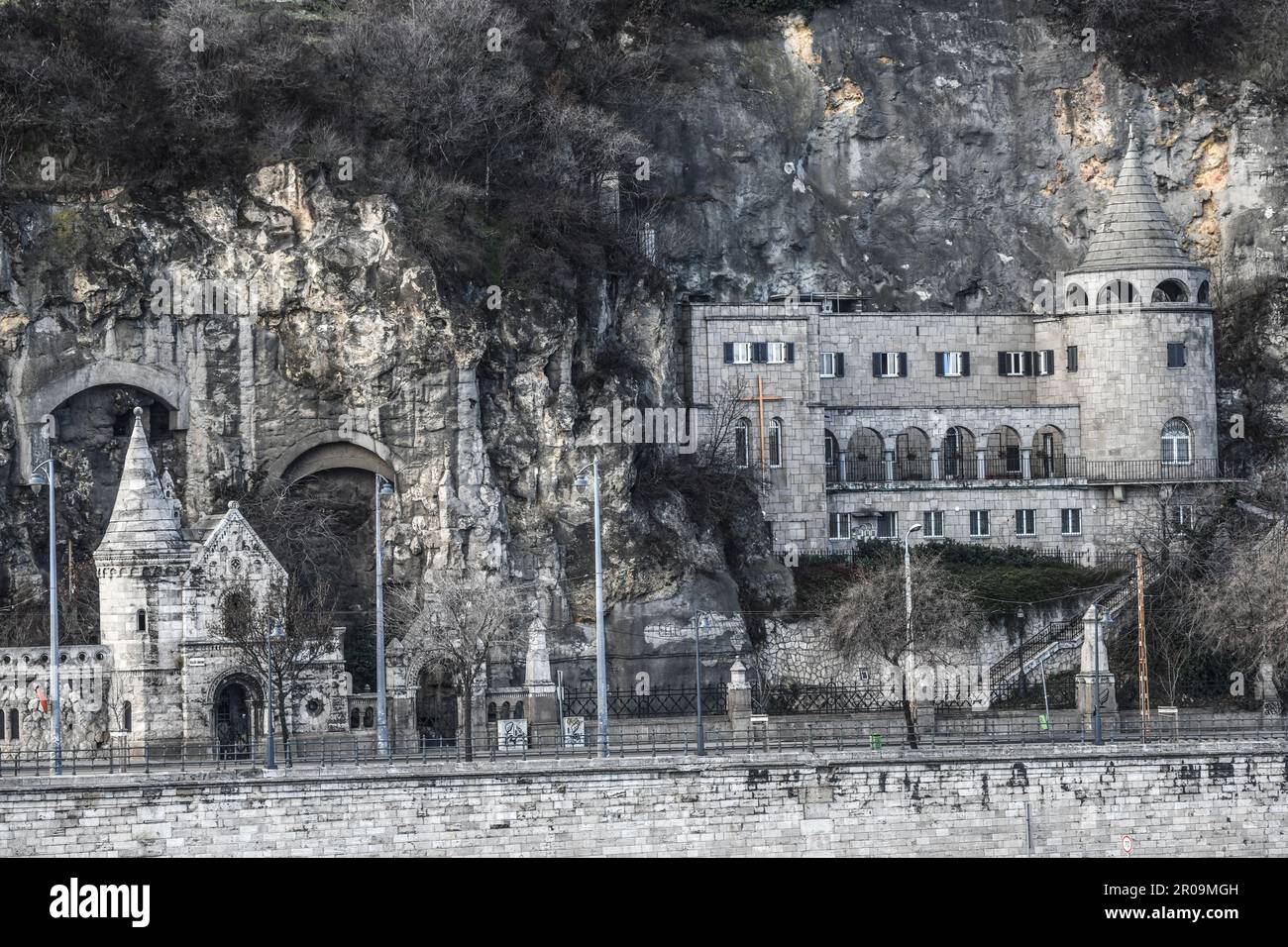 Gellert Hill Cave Church, Budapest. Ungarn Stockfoto