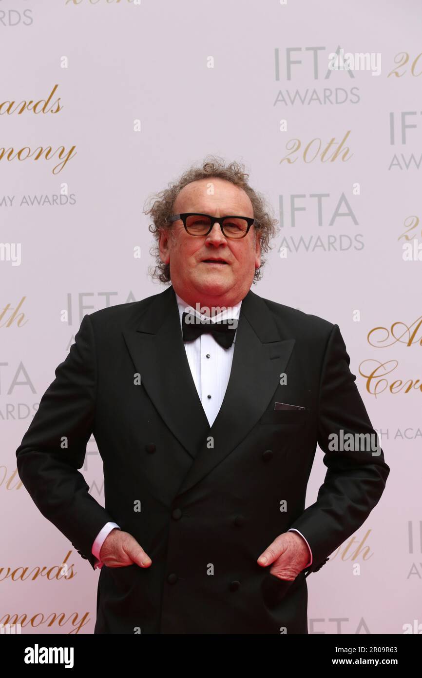 Dublin, Irland. 7. Mai 2023 Colm Meaney kommt auf dem roten Teppich bei den Irish Film and Television Awards (IFTAs), Dublin Royal Convention Centre. Kredit: Doreen Kennedy/Alamy Live News. Stockfoto
