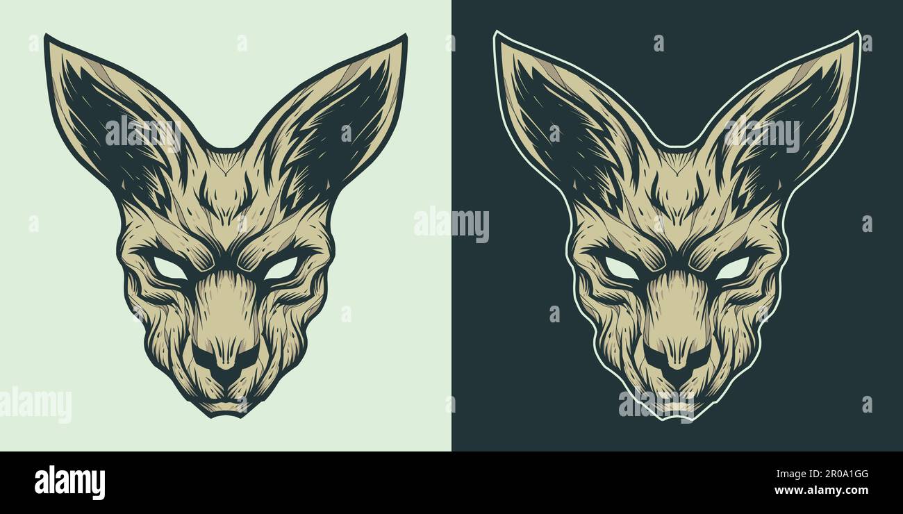 Kangaroo Vector Illustration Stock Vektor