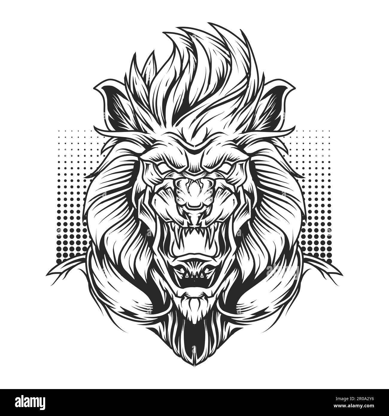 vektordarstellung des löwenkönigs Stock Vektor