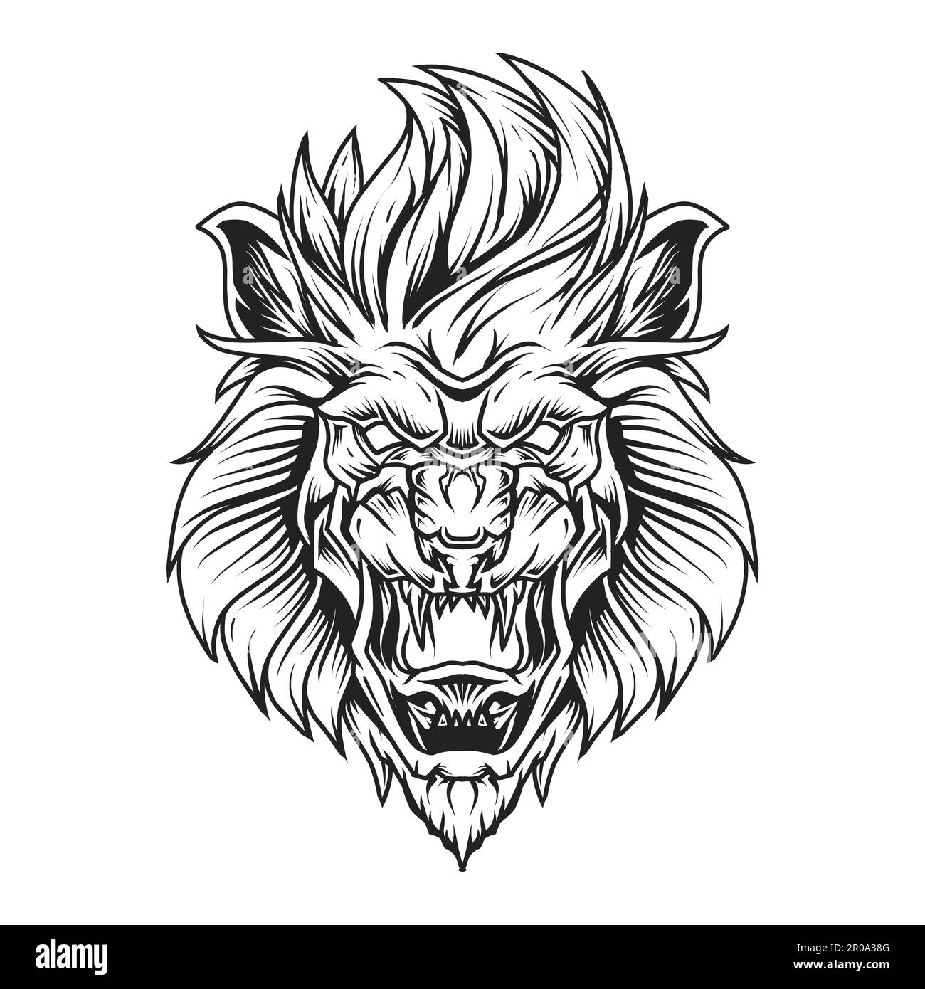 vektordarstellung des löwenkönigs Stock Vektor