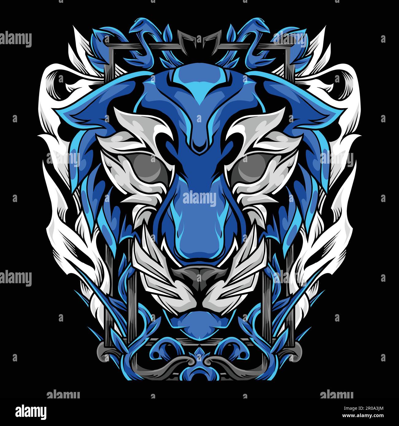 Tiger Vector Illustration Stock Vektor