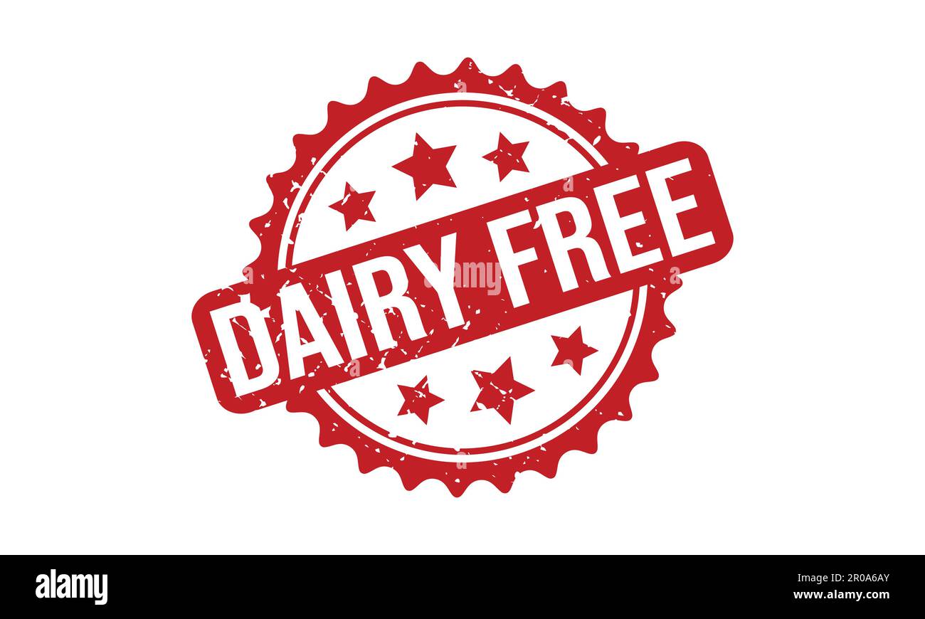 Abbildung Des Vektors Für Die Grunge-Stempelabdichtung Aus Milchfreiem Gummi Stock Vektor