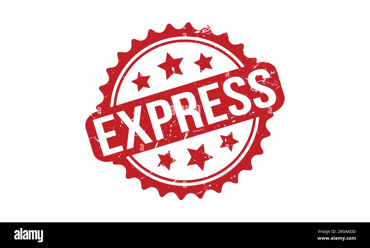 Express Rubber Grunge Stamp Seal Stock Vektor Stock Vektor