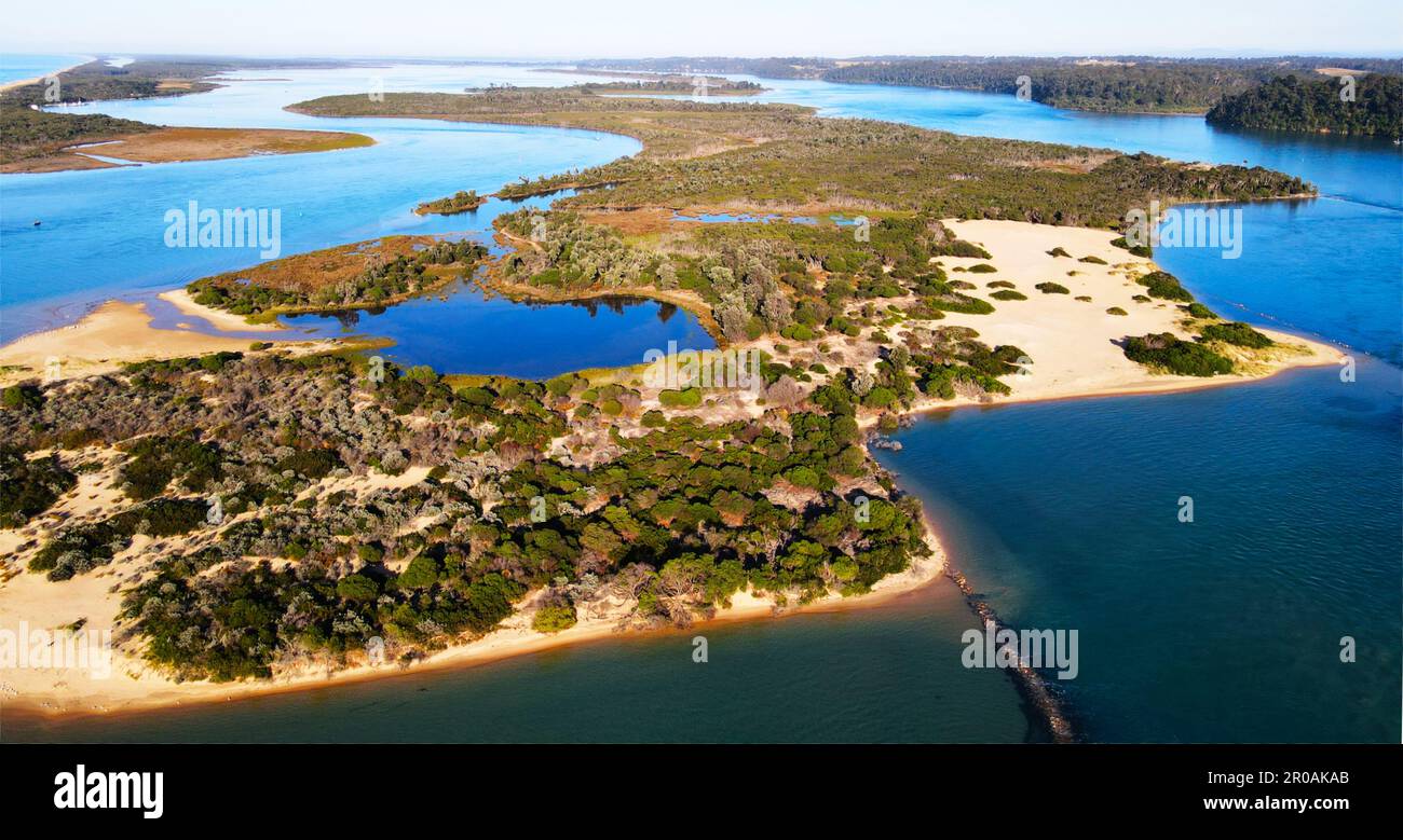 Seen Eingang Stockfoto